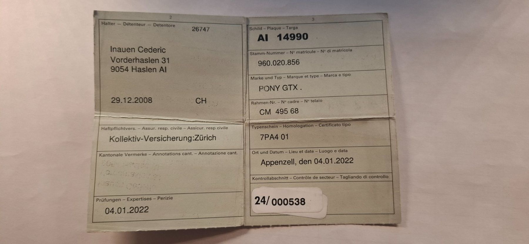 Pony Ciclomotori: Pony GTX – Usato da Haslen venduto da Don30 1