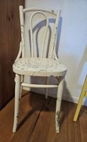 Shabby Chic Stuhl creme/grün farbig