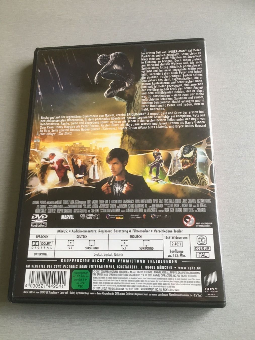 Tutti i DVDs: SPIDERMAN 3 – Usato da Wald ZH venduto da Liedermacher 1