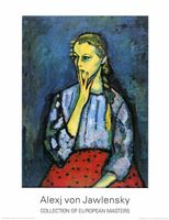 Alexej von Jawlensky    "Mädchenportrait"   KUNSTDRUCK