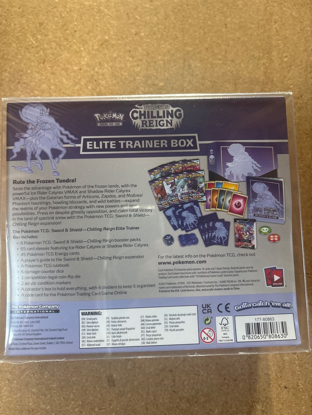 Pokémon Carte collezionabili: Chilling Reign ETB EN - SEALED – Nuovo e nell'imballaggio originale da steinhausen venduto da pat_nc2x 1
