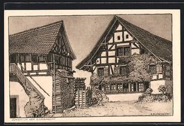 Künstler-AK Zürich, In der Eierbrecht