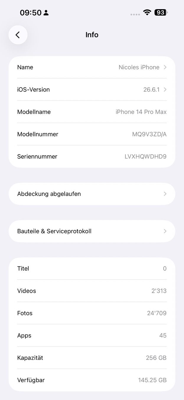 Apple Telefoni cellulari / Smartphones: Apple iPhone 14 Pro Max 256GB weiss – Usato da Speicher venduto da Loumi711 7