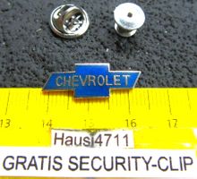 CHEVROLET AUTO LOGO ENAMEL PIN MIT SECURITY-CLIP