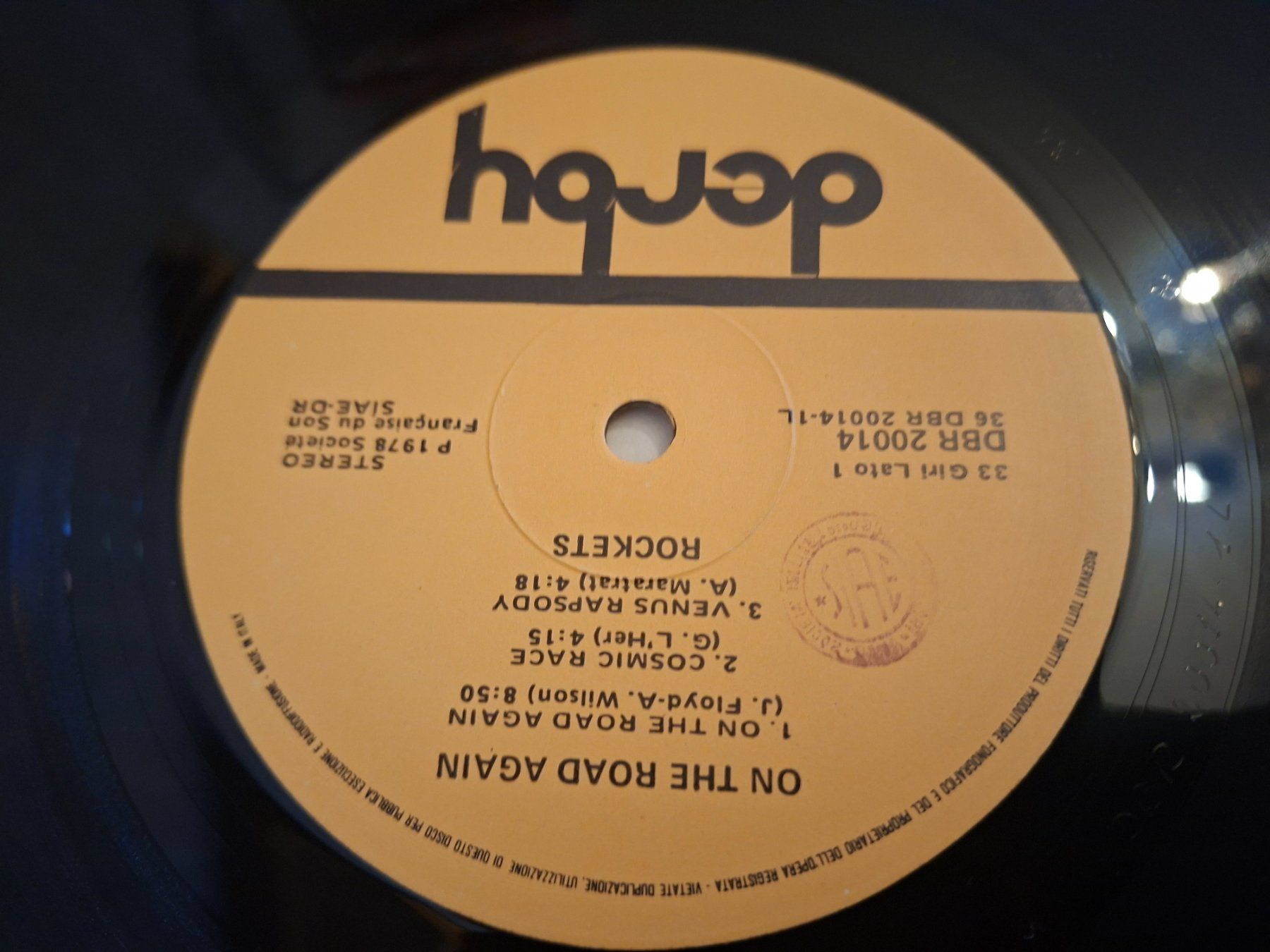 Dischi in vinile: Italy Electro/Disco 1978 - Rockets - On The Road Again – Usato da Bernex venduto da Wannabehasbeen01 2