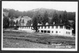 -Echtfoto Militärlager Schwarzsee(Frbg.)