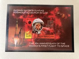 ASERBAIDSCHAN 2013 First Women in Space KOSMOS V. TERESHKOVA