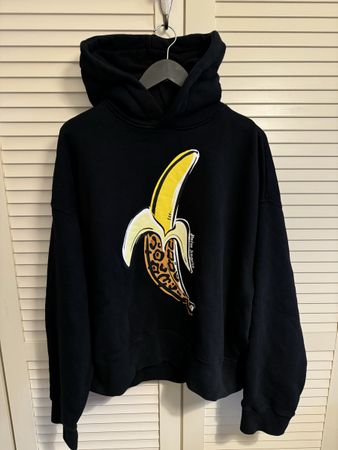 Palm Angels Banana Cotton Hoodie  , size M