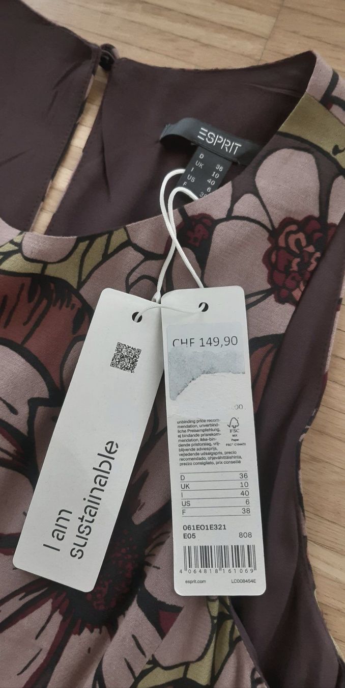 Esprit Vestiti: Kleid (Esprit) Gr. 36 – Nuovo e nell'imballaggio originale da Zürich venduto da dayalal 2