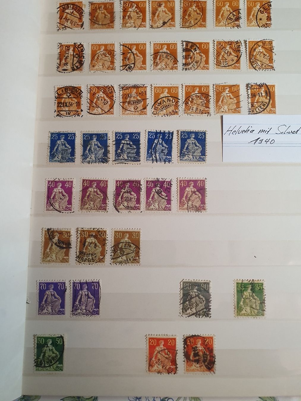 Tous les timbres: CH Briefmarken ab Rayon – D'occasion à Belp par Liacheyenne 1