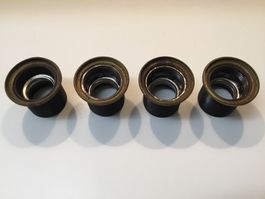 4 Lampenfassungen aus Bakelit