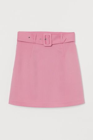 H&M Rock mit Gürtel Pink Gr. XS-S