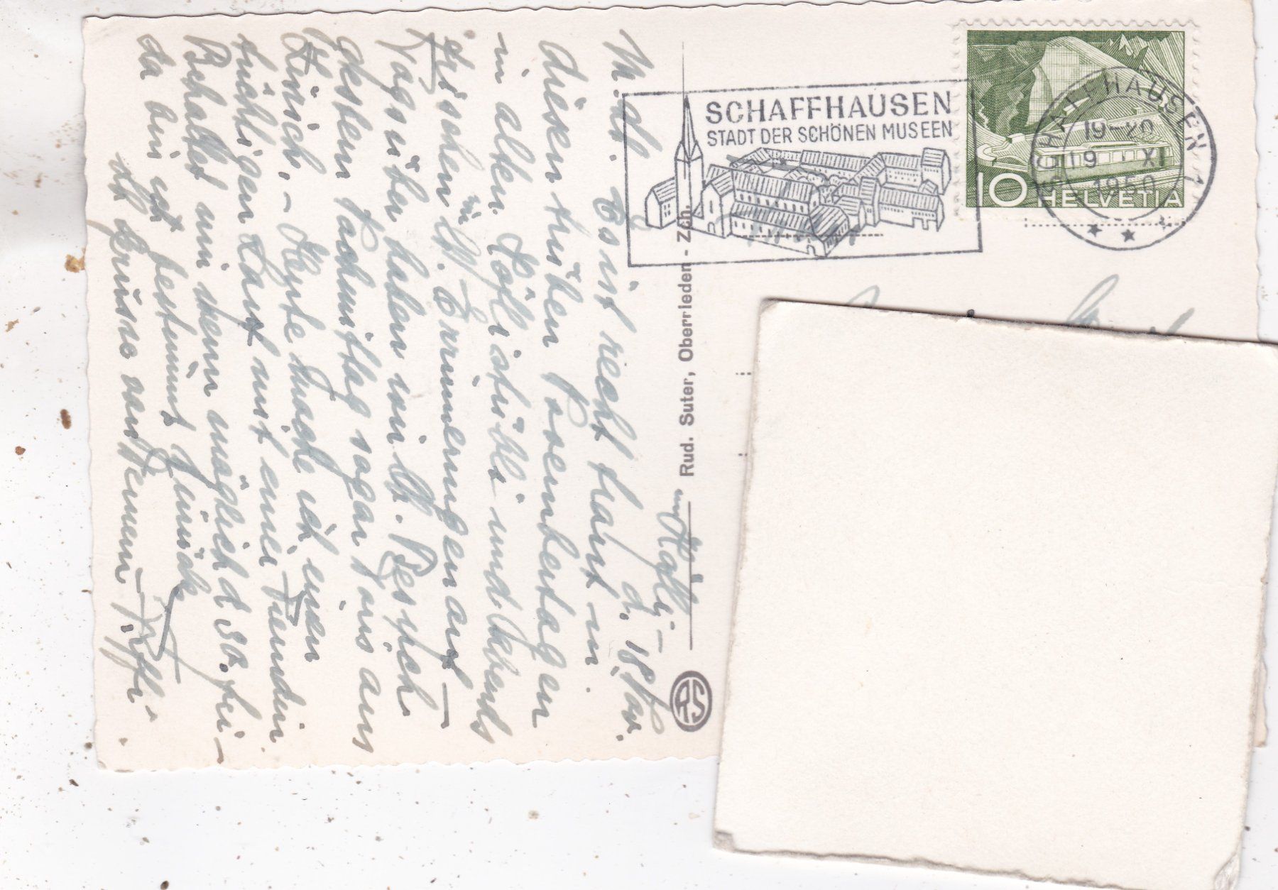 Cartoline postali: Schaffhausen 1950 – Usato da Herisau venduto da Lisegrat2008 1