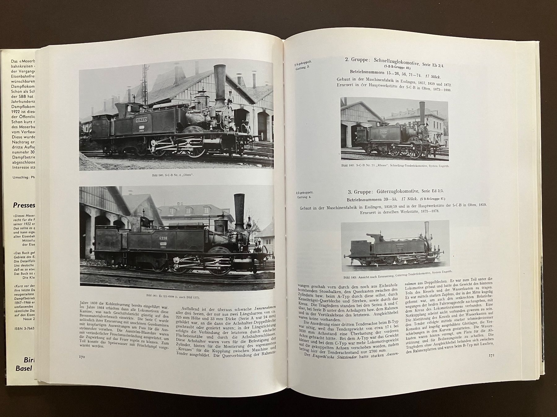 Libri: Moser: Dampfbetrieb der Schweizer Eisenbahnen 1847-1966 – Usato da Menziken venduto da timbuktu1001 2