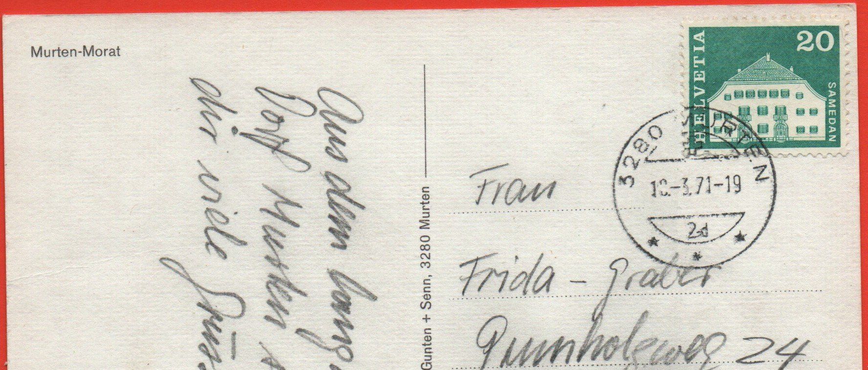 Cartes postales: MURTEN Auto – D'occasion à Jona par philajona 1