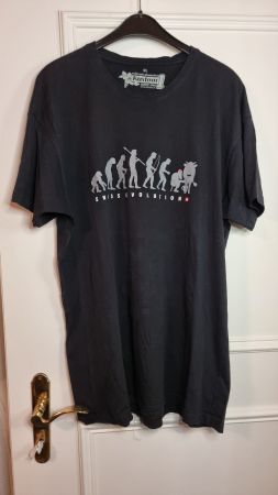 T-Shirt Swiss Evolution Gr. XL schwarz Kustom Switzerland