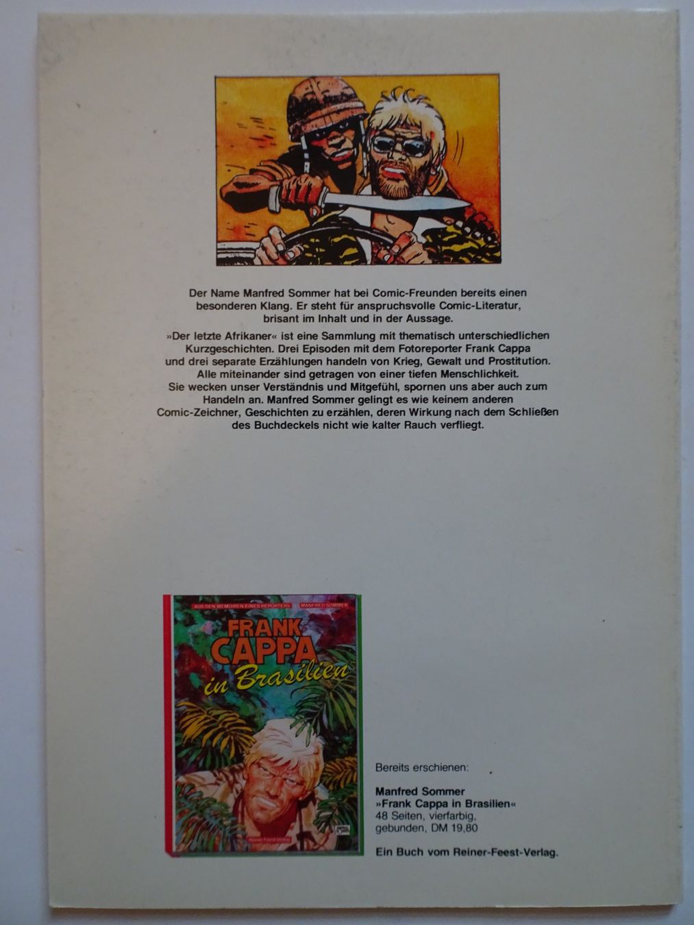 Comics: Frank Cappa - Der letzte Afrikaner Comic – Gebraucht aus Schönenwerd von schnitzunddrunter 1