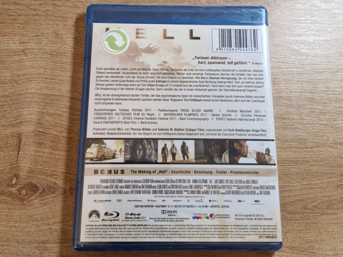 Tutti i DVDs: Hell (2011) NEU OVP Bluray – Nuovo e nell'imballaggio originale da Pfungen venduto da Whitie 1
