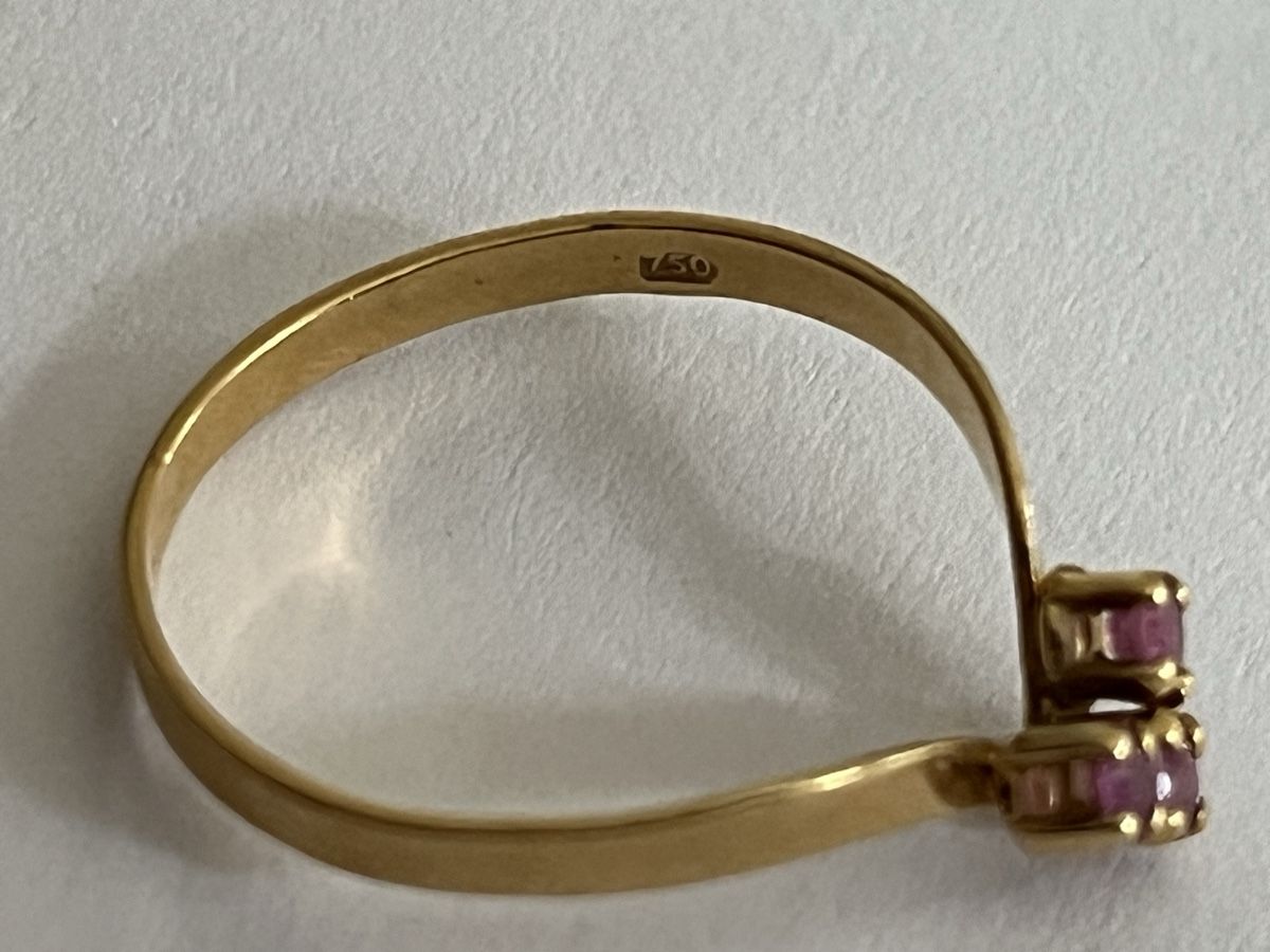 Ringe: 18K Goldring mit Rubies – Gebraucht aus Zürich von ZurichFee 1