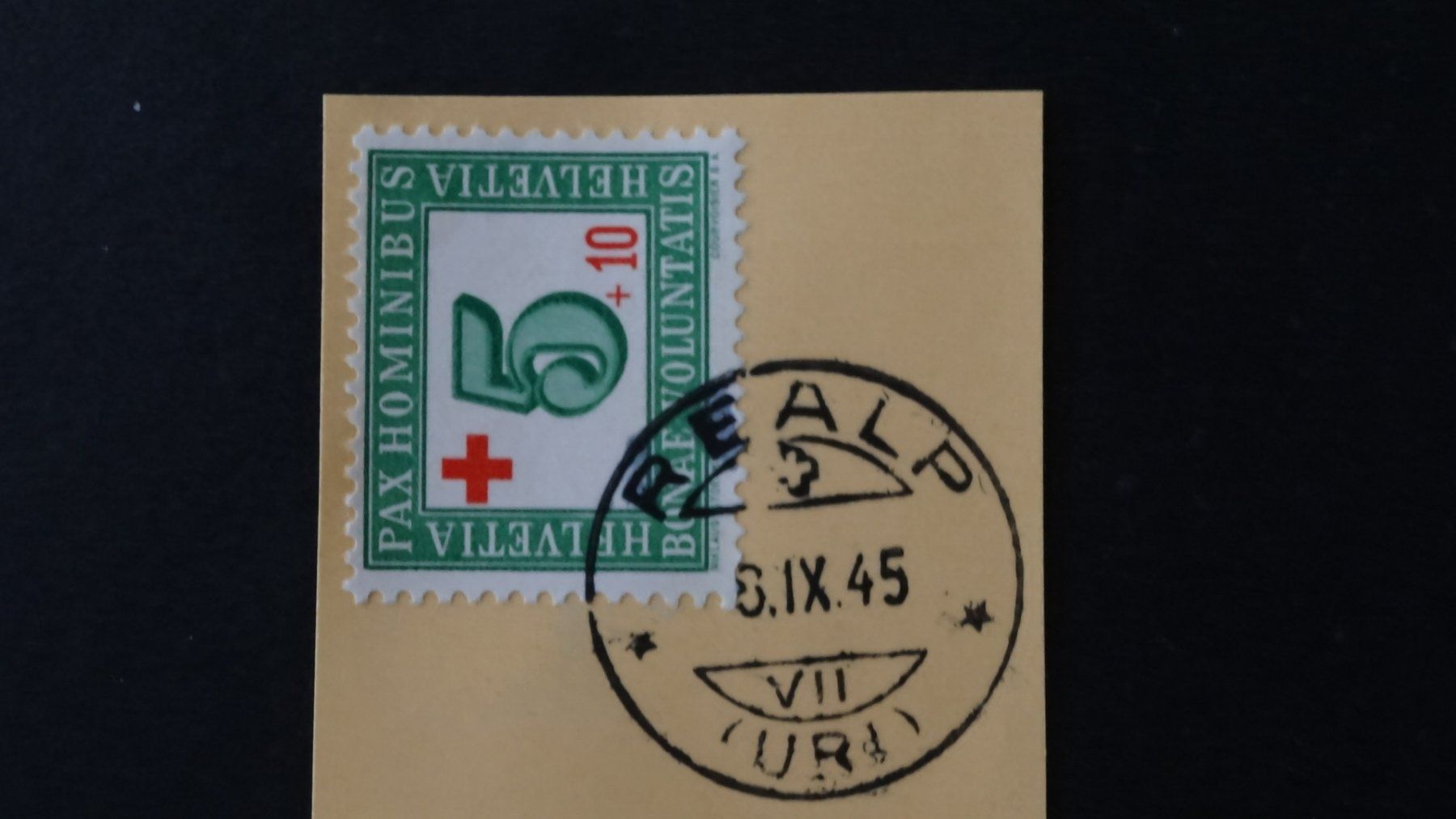 Tutti i francobolli: REALP (Uri)  8.IX.45   55 – Usato da Anwil venduto da zuggi57