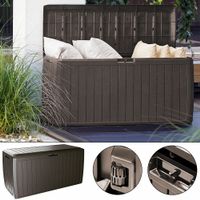 Gartenbox wasserdicht TIM braun Auflagenbox Kissenbox