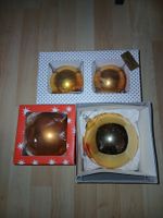 Goldene Weihnachtskugeln, 4 Stück, Top Zustand!
