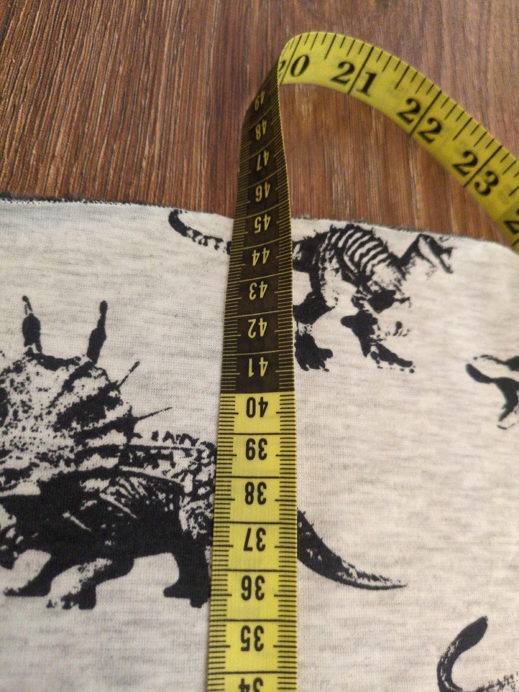 Stoffe: Stoffreste Dinosaurier grau Kinder  – Gebraucht aus Fankhaus (Trub) von sun_7677 1