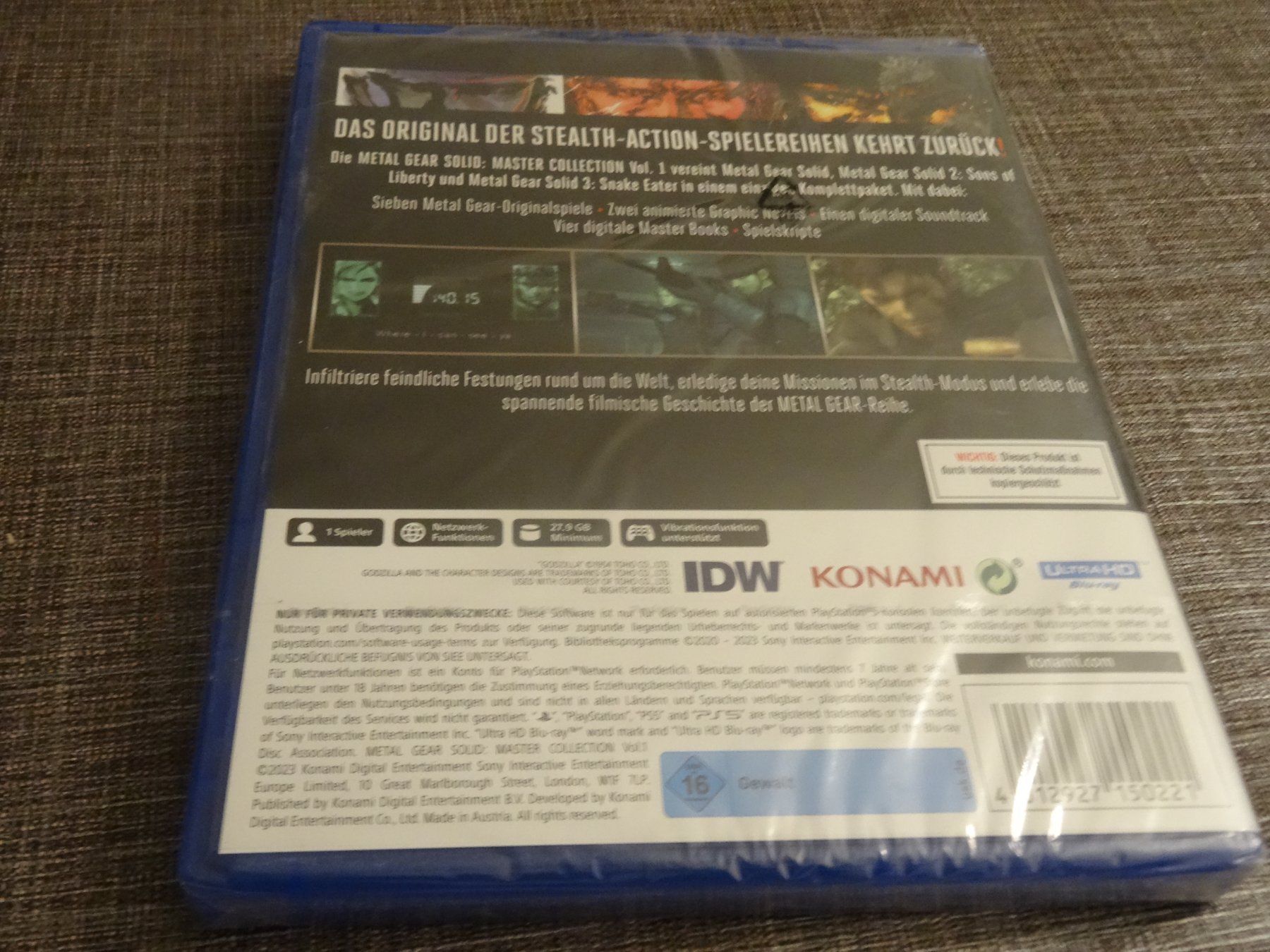 Sony Giochi: Metal Gear Solid Master Collection Vol. 1, PS5 NEU AB 1FR. – Nuovo e nell'imballaggio originale da Olten venduto da Disc-Ausverkauf 1