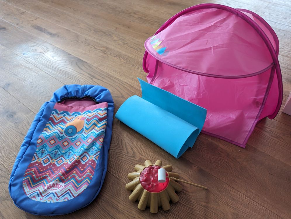 Baby Born Camping Zelt / Matte / Schlafsack / Feuerstelle Kaufen