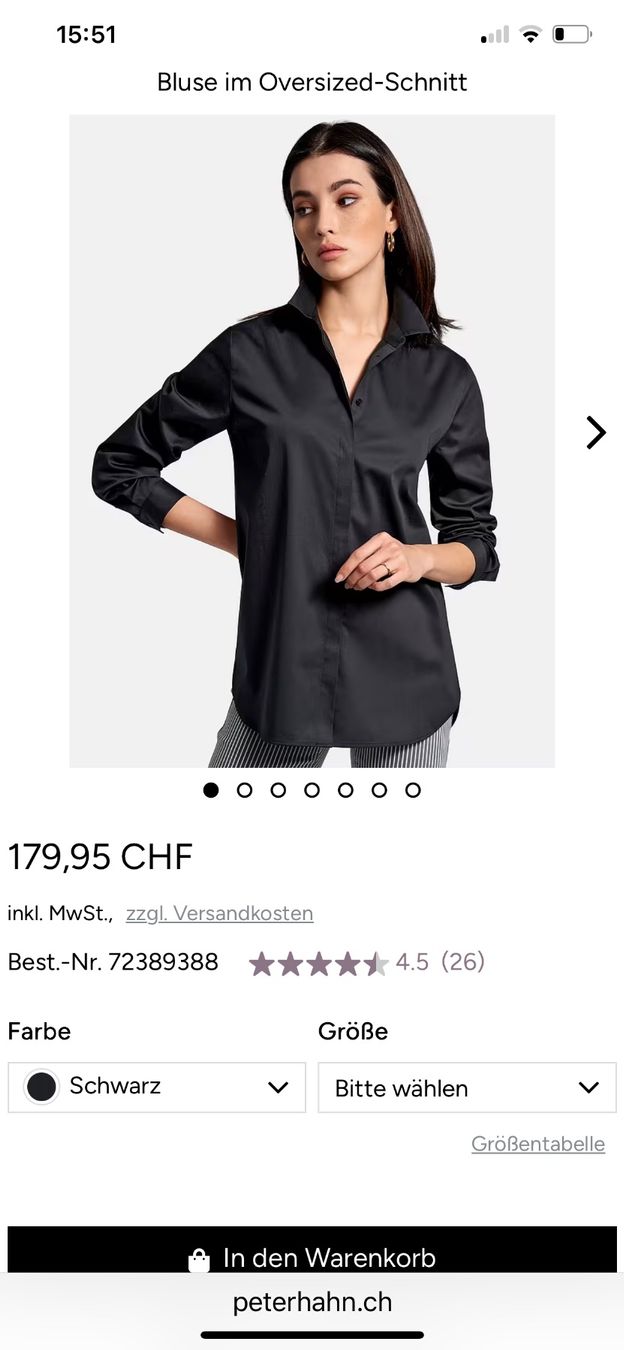 Peter Hahn Camicette: 🌟NEU 🌟 Bluse Peter Hahn – Nuovo e nell'imballaggio originale da Teufen AR venduto da Memilu 9