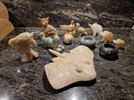 Konvolut Figuren aus Onyx/Marmor/Stein, Top Zustand!
