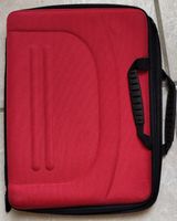 Laptoptasche rot mit Tragegriff gebrauchter Zustand