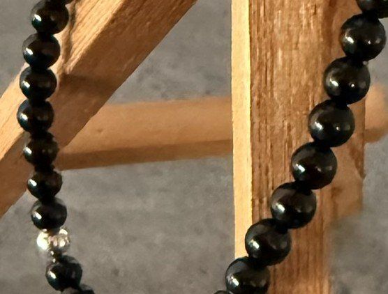 Pietre preziose: Turmalin schwarz 2 x Edelstein-Armbänder – Nuovo (secondo la descrizione) da Lommis venduto da manmarmi 4