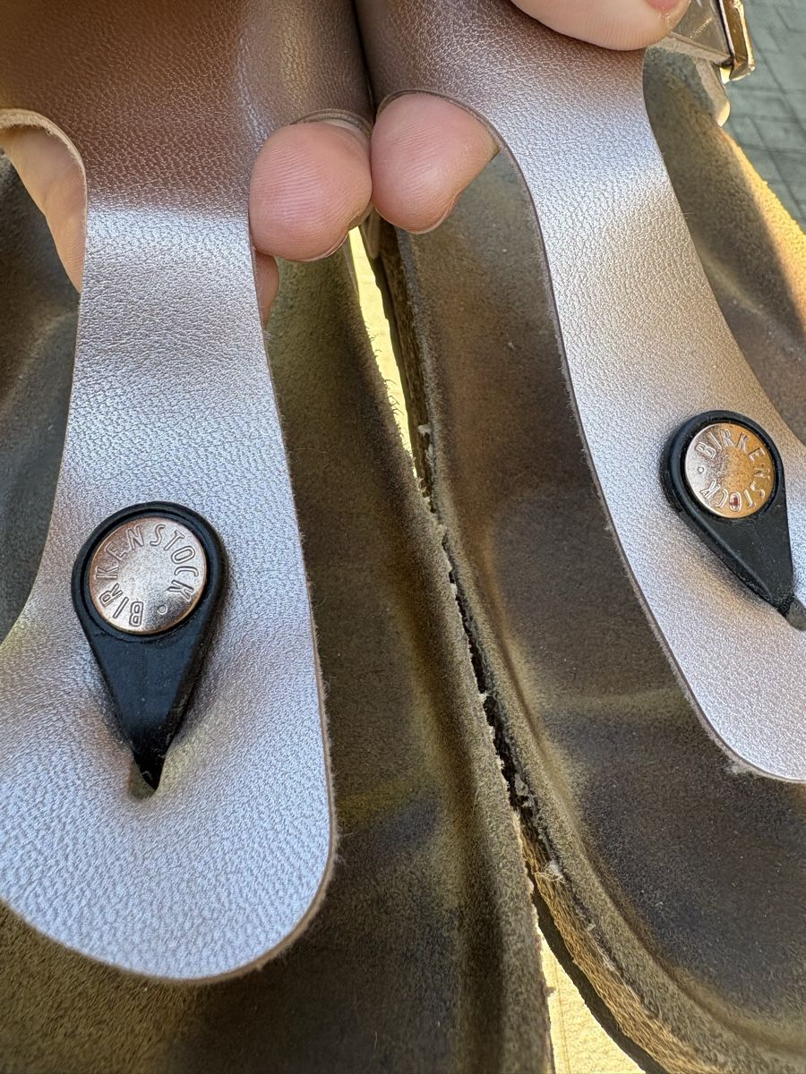 Birkenstock Damenschuhe: Birkenstock Gizeh rosémetallic – Gebraucht aus Milken von Miwa12 2