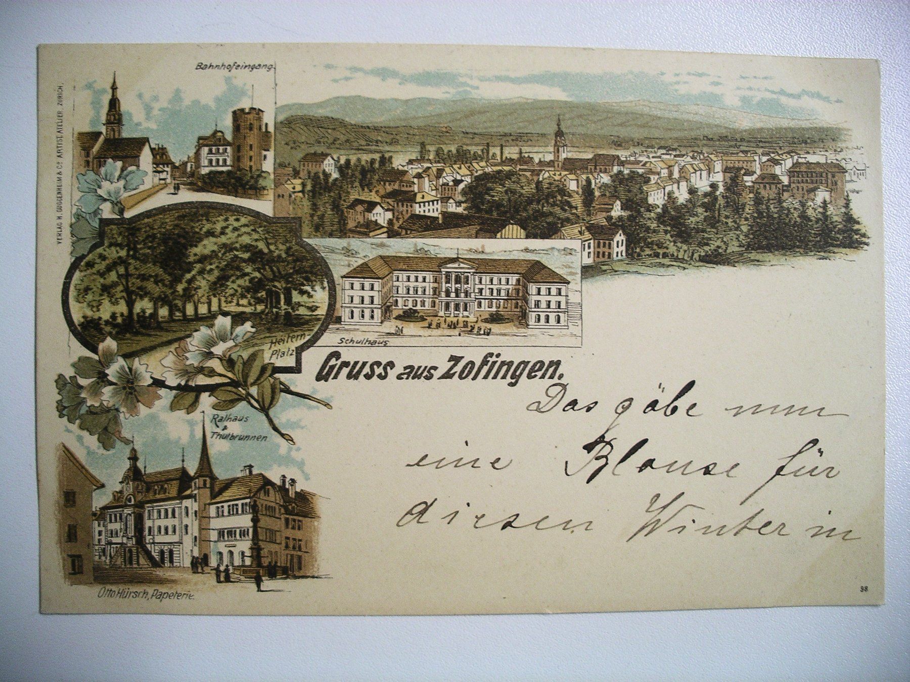 Ansichtskarten: farbigeLithoAK ZOFINGEN – Gebraucht aus Oberhofen am Thunersee von luuping99