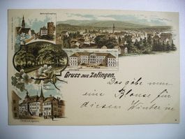 farbigeLithoAK ZOFINGEN