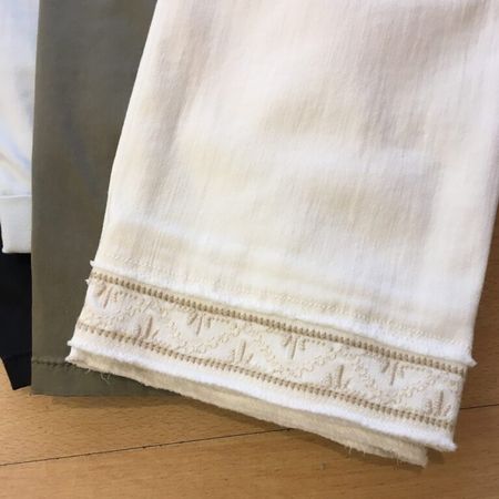 Cambio Damen Jeans Paris weiss m Stickerei 28 Inch Gr 38 neu