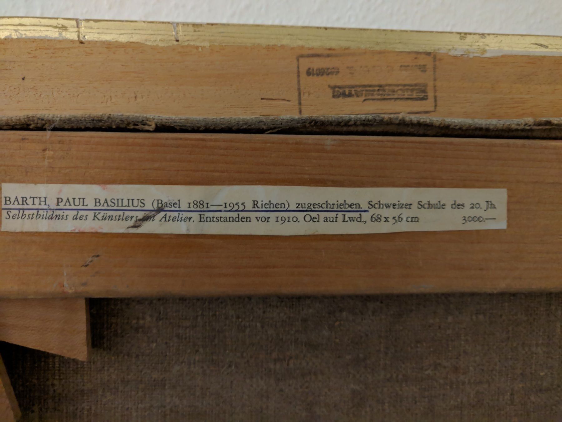Foto & Immagini: Portrait; Barth Paul Basilius, Maler aus Basel – Usato da Binningen venduto da blackhorse08 3