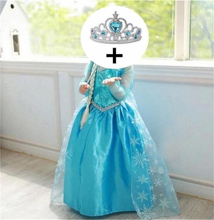 Frozen Elsa Kleid mit Krone - Prinzessin (Neu und originalverpackt) in ...
