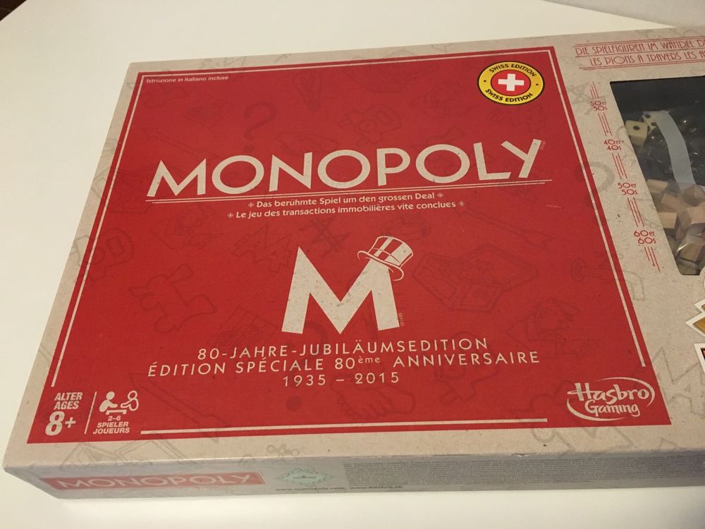 Monopoly 80 Jahre Jubiläumsedition Hasbro 2014 Kaufen Auf Ricardo