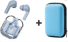 Écouteurs Bluetooth 5.3, étui de charge + sac de rangement