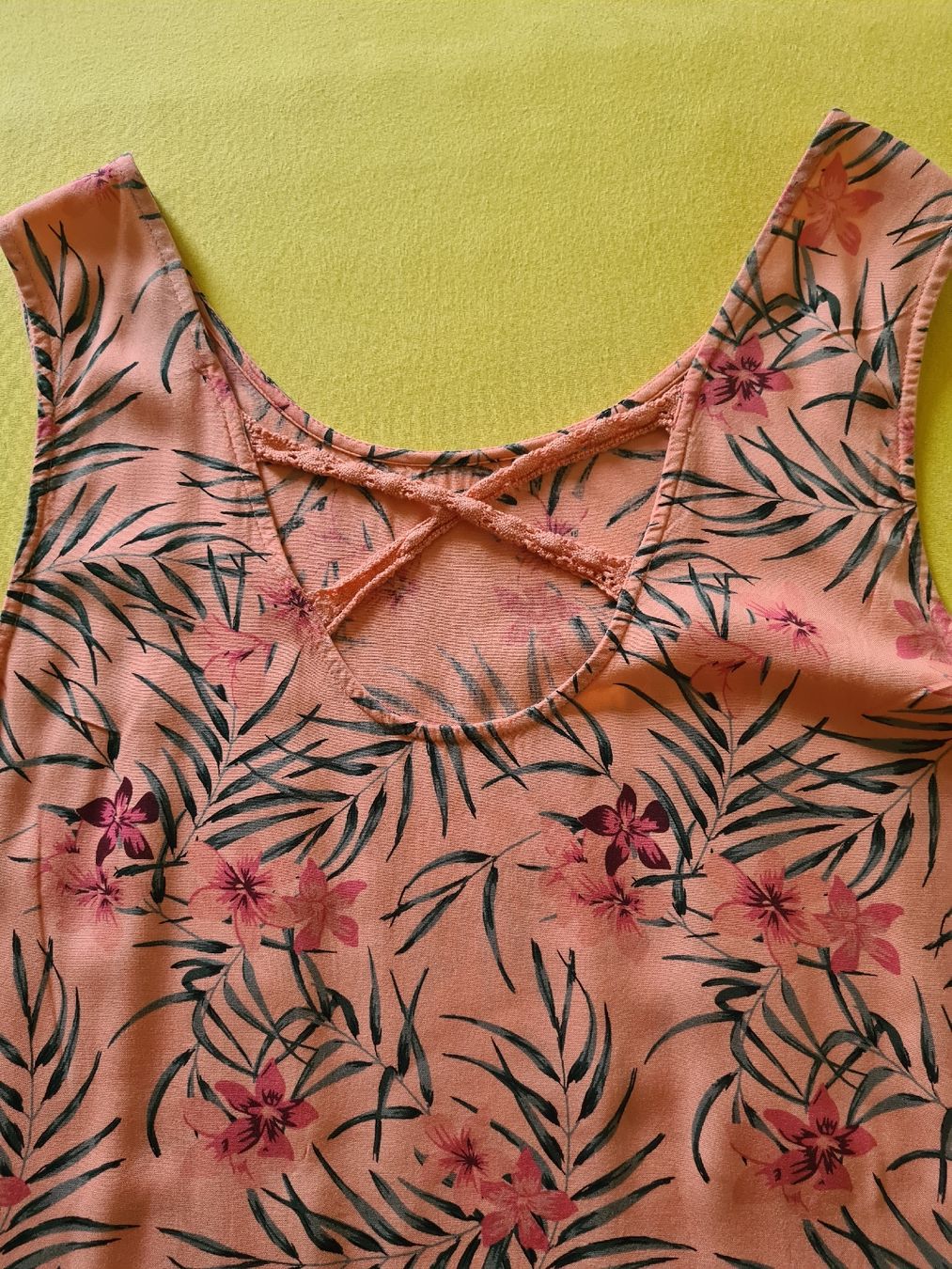 Tops: Top "Extend" Gr. 42, Koralle mit Blumenmuster, Sommer – Neu (gemäss Beschreibung) aus Winterthur von Jana1701 2