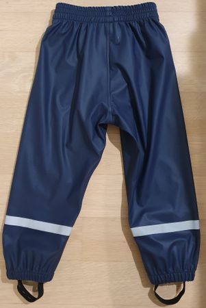 Pantalon de pluie pour enfant bleu taille 110-116 cm