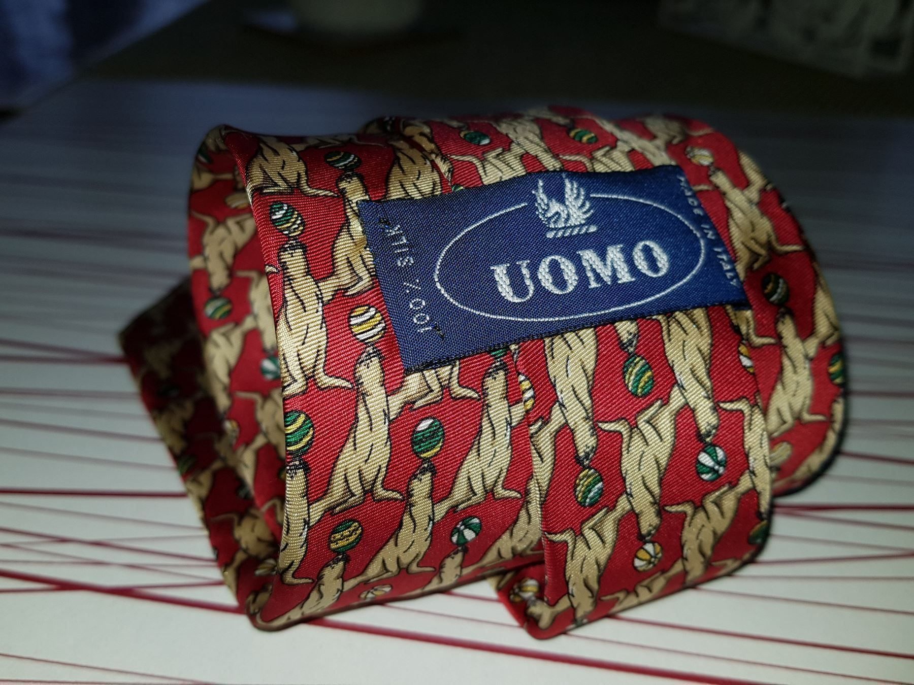 Krawatten: UOMO Cravate en soie / seiden Krawatte – Gebraucht aus Cossonay-ville von Super-Price-Quality 3