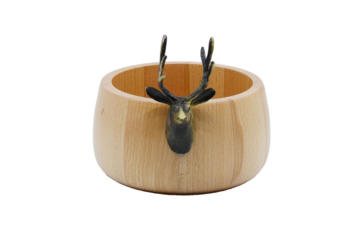 Ciotole: Holzschale d 19 cm "Hirsch" – Nuovo e nell'imballaggio originale da Wettingen venduto da kochshop 1