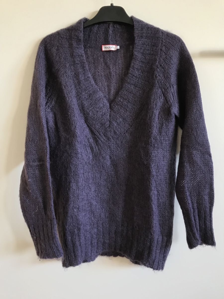 Max Mara Maglioni & Felpe: Pull Max&Co. mohair et polyamide, Taille S, violet – Usato da Morges venduto da sandy069