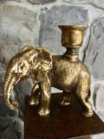 Elefant/Kerzenständer in Gold Vintage/Neu/OVP