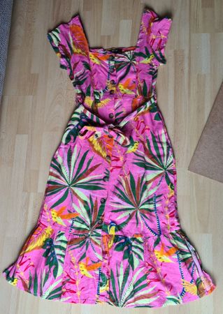 Sommerkleid mit Leinen 36/38