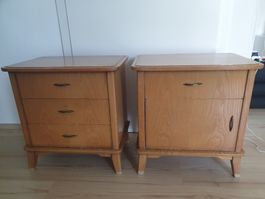 2 Nachttische 50er Jahre