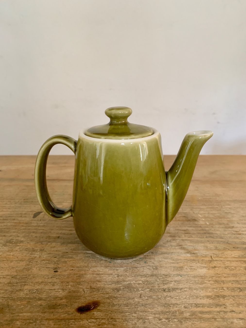 Teiere: Olivgrüne Kaffee- oder Teekanne / Kaffeekrug 0.35 l – Usato da Zürich venduto da Les_Zurichois 2